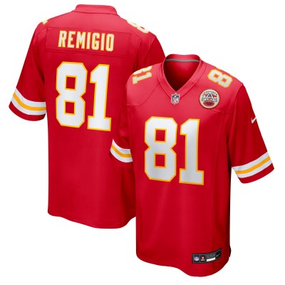 Kansas City Chiefs Nikko Remigio Nike Red Team Game Jersey