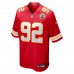 Kansas City Chiefs Derrick Nnadi Nike Red Team Game Jersey