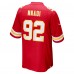 Kansas City Chiefs Derrick Nnadi Nike Red Team Game Jersey