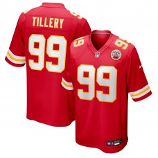 Kansas City Chiefs Jerry Tillery Nike Red Team Game Jersey