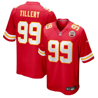 Kansas City Chiefs Jerry Tillery Nike Red Team Game Jersey