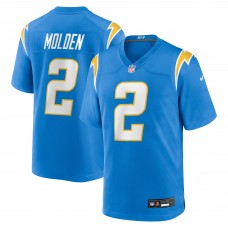 Los Angeles Chargers Elijah Molden Nike Powder Blue Team Game Jersey