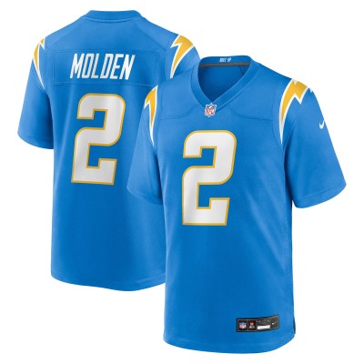 Los Angeles Chargers Elijah Molden Nike Powder Blue Team Game Jersey
