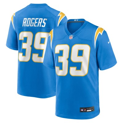 Los Angeles Chargers Eric Rogers Nike Powder Blue Team Game Jersey