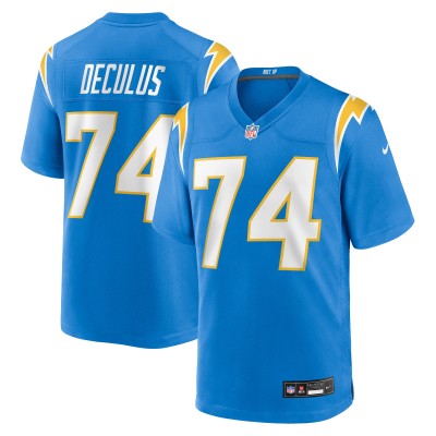 Los Angeles Chargers Austin Deculus Nike Powder Blue Team Game Jersey