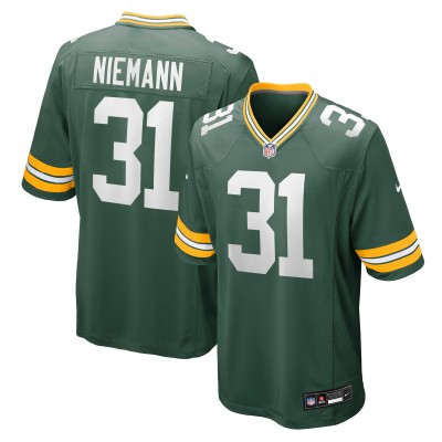 Игровая джерси Green Bay Packers Nick Niemann Nike Green Team Game