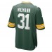 Игровая джерси Green Bay Packers Nick Niemann Nike Green Team Game