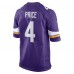 Minnesota Vikings Myles Price Nike Purple Team Game Jersey