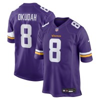 Minnesota Vikings Jeff Okudah Nike Purple Team Game Jersey