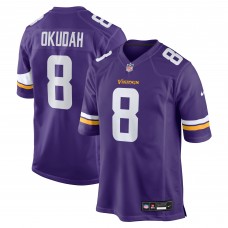 Minnesota Vikings Jeff Okudah Nike Purple Team Game Jersey