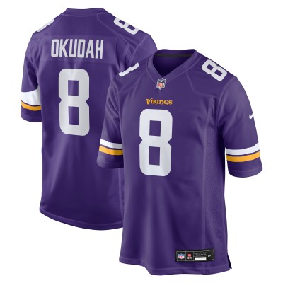 Minnesota Vikings Jeff Okudah Nike Purple Team Game Jersey