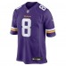 Minnesota Vikings Jeff Okudah Nike Purple Team Game Jersey