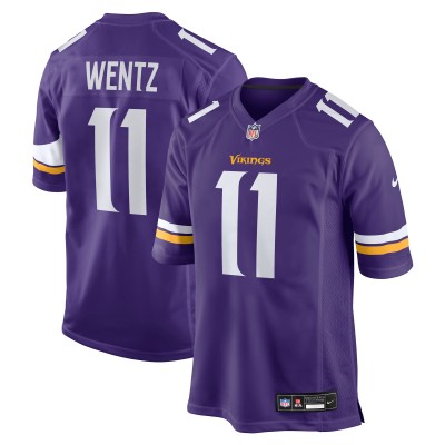 Minnesota Vikings Carson Wentz Nike Purple Team Game Jersey