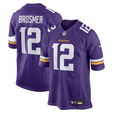 Minnesota Vikings Max Brosmer Nike Purple Team Game Jersey