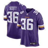 Minnesota Vikings Zavier Scott Nike Purple Team Game Jersey