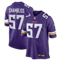 Minnesota Vikings Chaz Chambliss Nike Purple Team Game Jersey