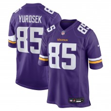Minnesota Vikings Ben Yurosek Nike Purple Team Game Jersey