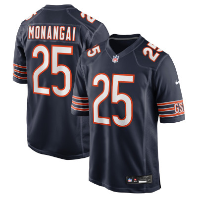 Джерси Chicago Bears Kyle Monangai Nike Navy Team Game