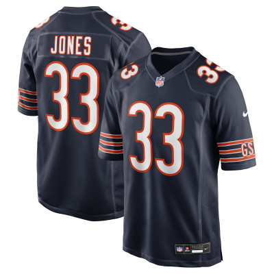 Джерси Chicago Bears Jaylon Jones Nike Navy Team Game
