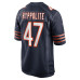 Джерси Chicago Bears Ruben Hyppolite II Nike Navy Team Game