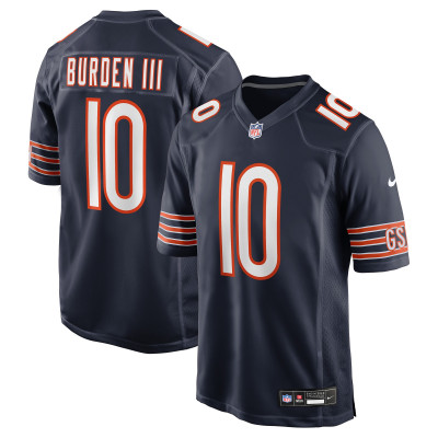 Джерси Chicago Bears Luther Burden III Nike Navy Team Game