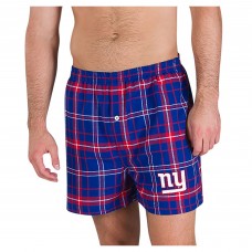 New York Giants Concepts Sport Royal/Red Ultimate Flannel Boxers