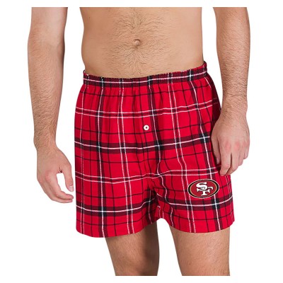 San Francisco 49ers Concepts Sport Scarlet/Black Ultimate Flannel Boxers
