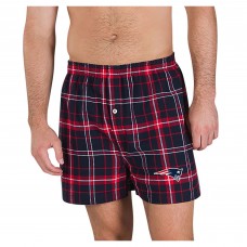 New England Patriots Concepts Sport Navy/Red Ultimate Flannel Boxers