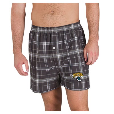 Jacksonville Jaguars Concepts Sport Charcoal/Gray Ultimate Flannel Boxers