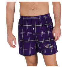 Baltimore Ravens Concepts Sport Purple/Black Ultimate Flannel Boxers