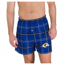 Los Angeles Rams Concepts Sport Royal/Black Ultimate Flannel Boxers