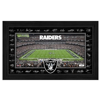 Las Vegas Raiders Highland Mint 12 x 20 2025 Signature Gridiron Panoramic Framed Photo