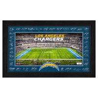 Los Angeles Chargers Highland Mint 12 x 20 2025 Signature Gridiron Panoramic Framed Photo