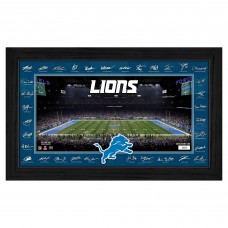 Detroit Lions Highland Mint 12 x 20 2025 Signature Gridiron Panoramic Framed Photo