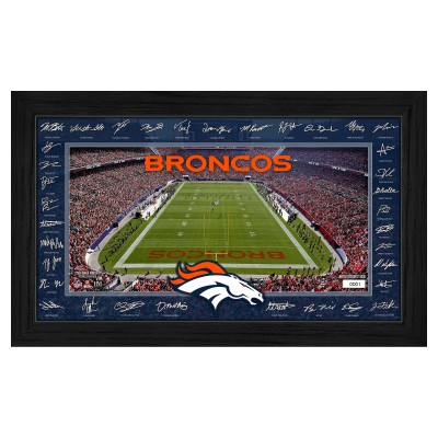 Denver Broncos Highland Mint 12 x 20 2025 Signature Gridiron Panoramic Framed Photo