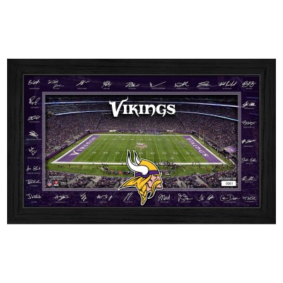 Minnesota Vikings Highland Mint 12 x 20 2025 Signature Gridiron Panoramic Framed Photo