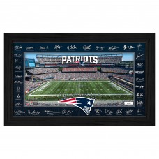 New England Patriots Highland Mint 12 x 20 2025 Signature Gridiron Panoramic Framed Photo