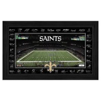 New Orleans Saints Highland Mint 12 x 20 2025 Signature Gridiron Panoramic Framed Photo