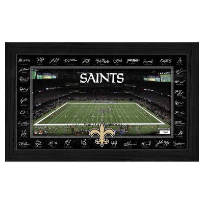 New Orleans Saints Highland Mint 12 x 20 2025 Signature Gridiron Panoramic Framed Photo
