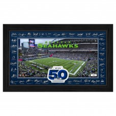 Seattle Seahawks Highland Mint 12 x 20 2025 Signature Gridiron Panoramic Framed Photo