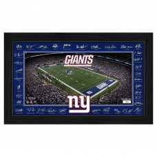 New York Giants Highland Mint 12 x 20 2025 Signature Gridiron Panoramic Framed Photo