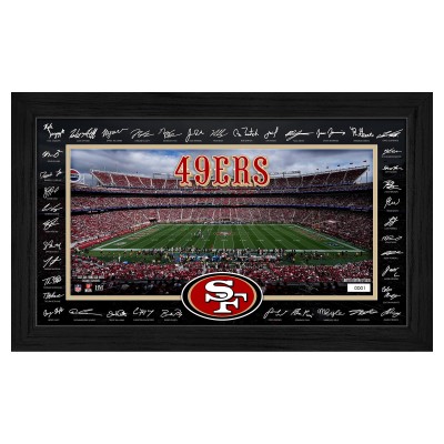 San Francisco 49ers Highland Mint 12 x 20 2025 Signature Gridiron Panoramic Framed Photo