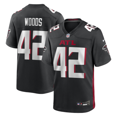 Джерси Atlanta Falcons Josh Woods Nike Black Team Game