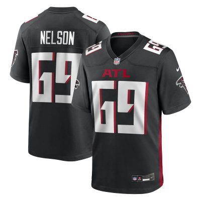 Джерси Atlanta Falcons Jack Nelson Nike Black Team Game