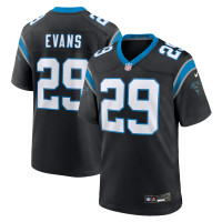 Джерси Carolina Panthers Akayleb Evans Nike Black Team Game