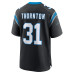 Джерси Carolina Panthers Corey Thornton Nike Black Team Game