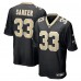New Orleans Saints Jonas Sanker Nike Black Team Game Jersey