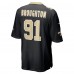 New Orleans Saints Vernon Broughton Nike Black Team Game Jersey