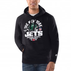 New York Jets Starter Black Gotham City Hoodie New York Jets Starter Black Gotham City Hoodie