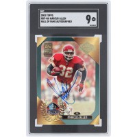Marcus Allen Kansas City Chiefs Autographed 2003 Topps Hall Of Fame #HOF-MA SGC Authenticated 9 Card